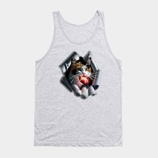 This cute cat steals my heart Tank Top